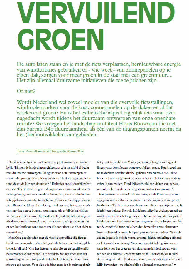 vervuilend groen artikel